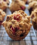 cranberry muffins with streusel topping