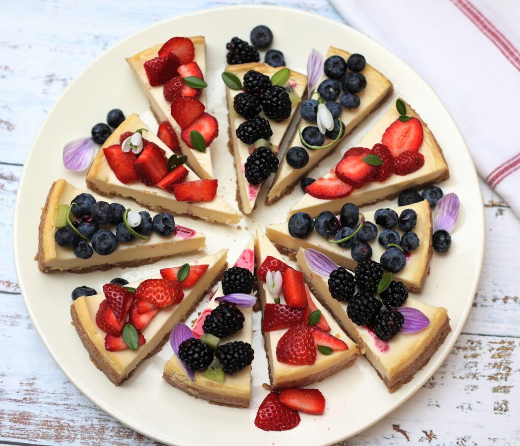 Lemon Cheesecake with Mixed Berries, 5 Easy Summer Desserts