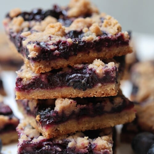 Blueberry Crumble Pie Bars • Flavor Feed