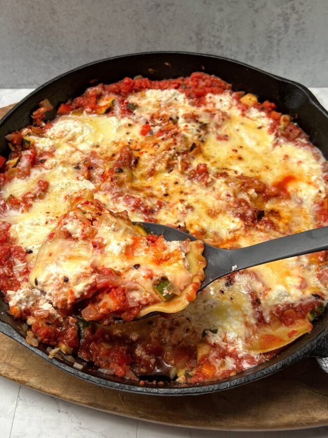 Easy Skillet Vegetable Lasagna
