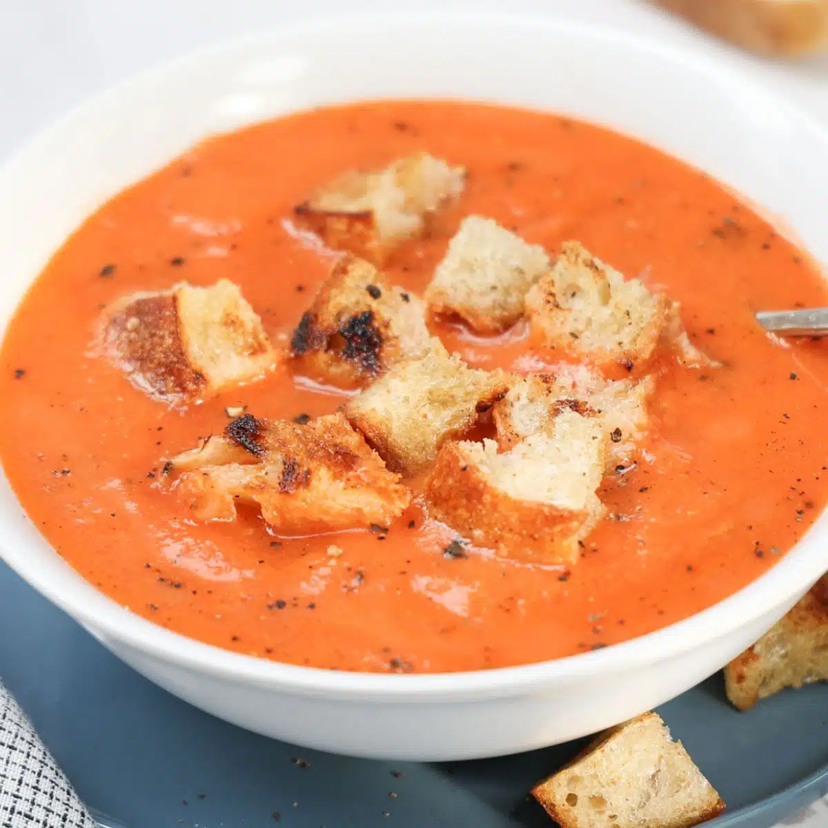 Bowl of Homemade Tomato Soup.