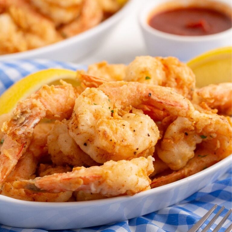Fried Shrimp with Cocktail Sauce • Flavor Feed
