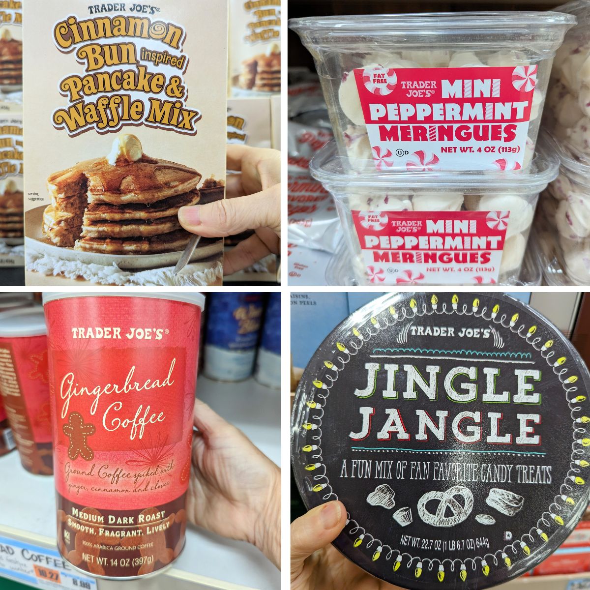 Trader Joes Holiday foods.