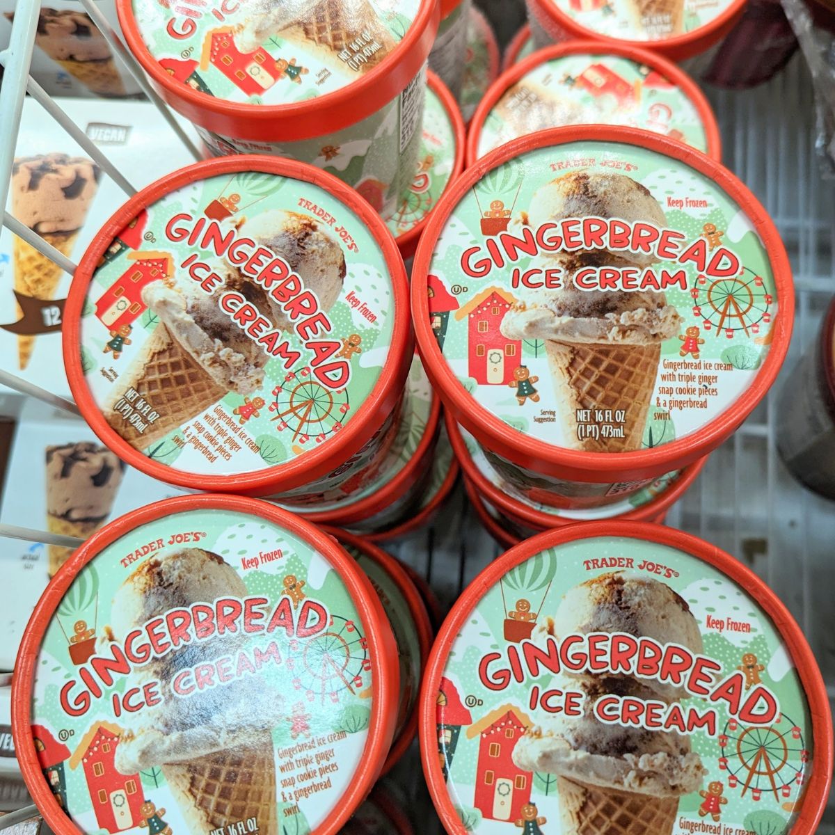 Trader Joes Gingerbread ice Cream.