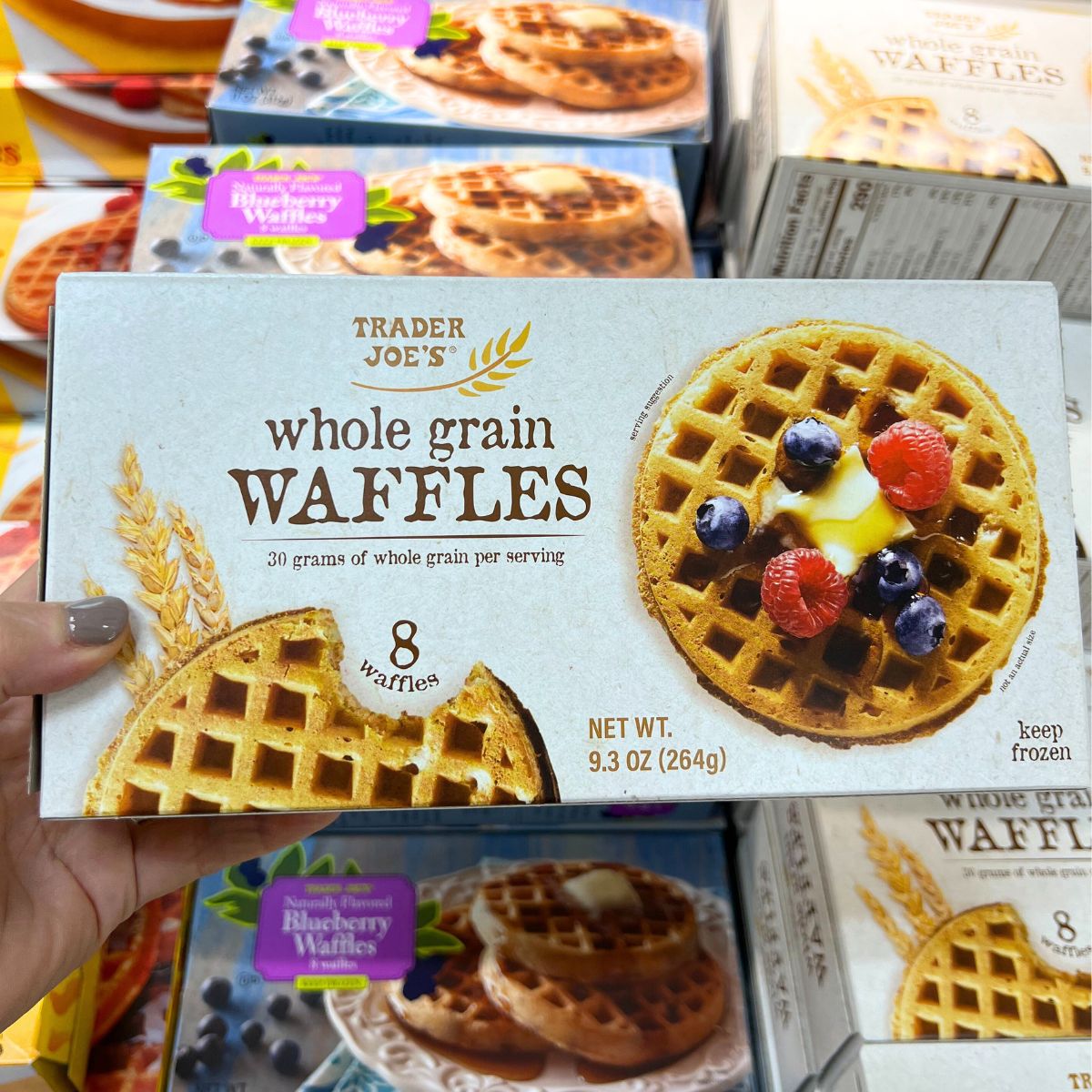 TRADER Joe's whole grain waffles.
