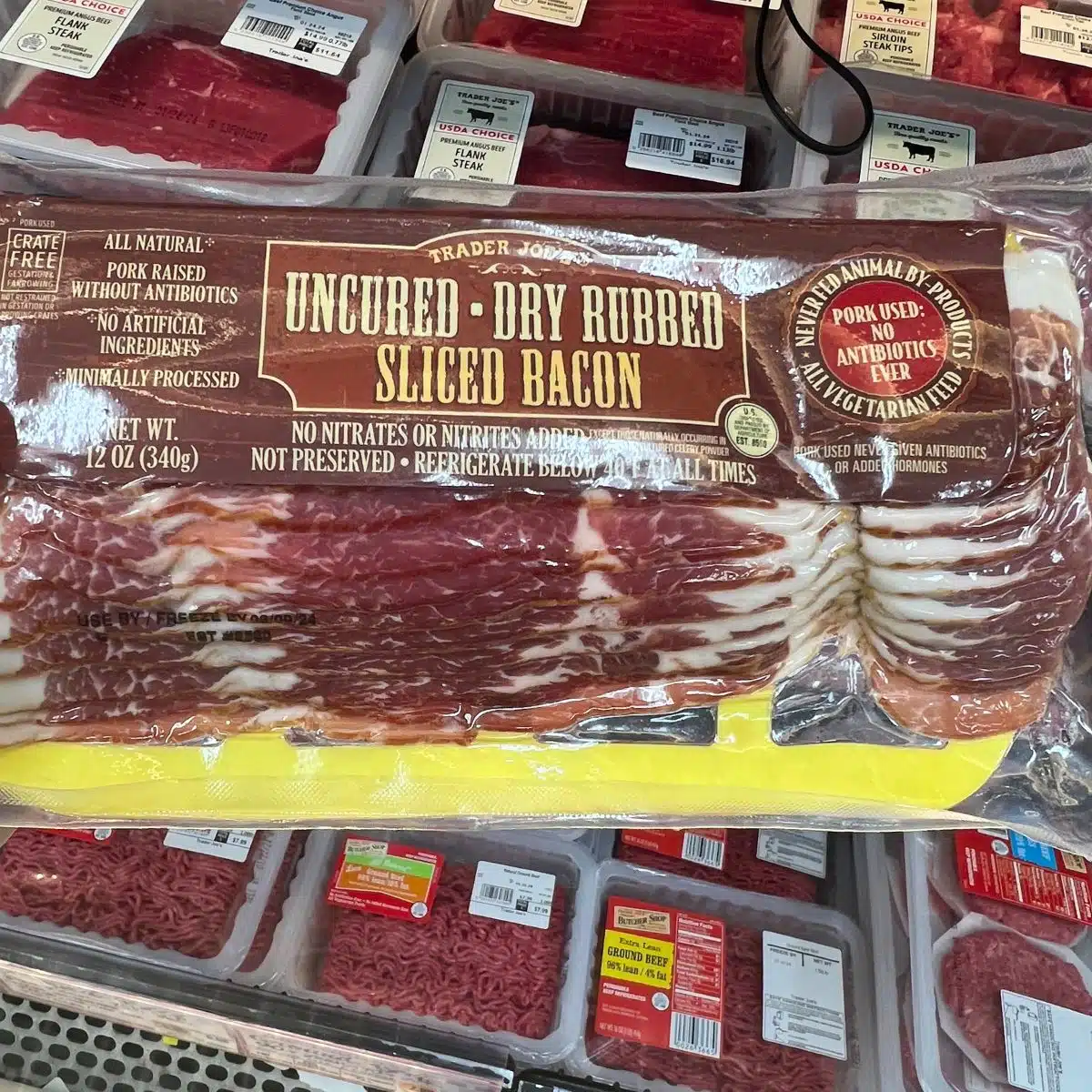 Trader Joe's uncured bacon.
