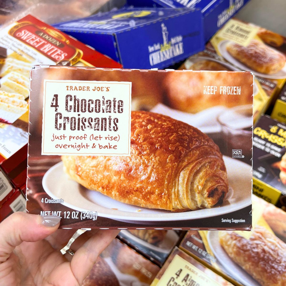 Trader Joe's chocolate croissants.