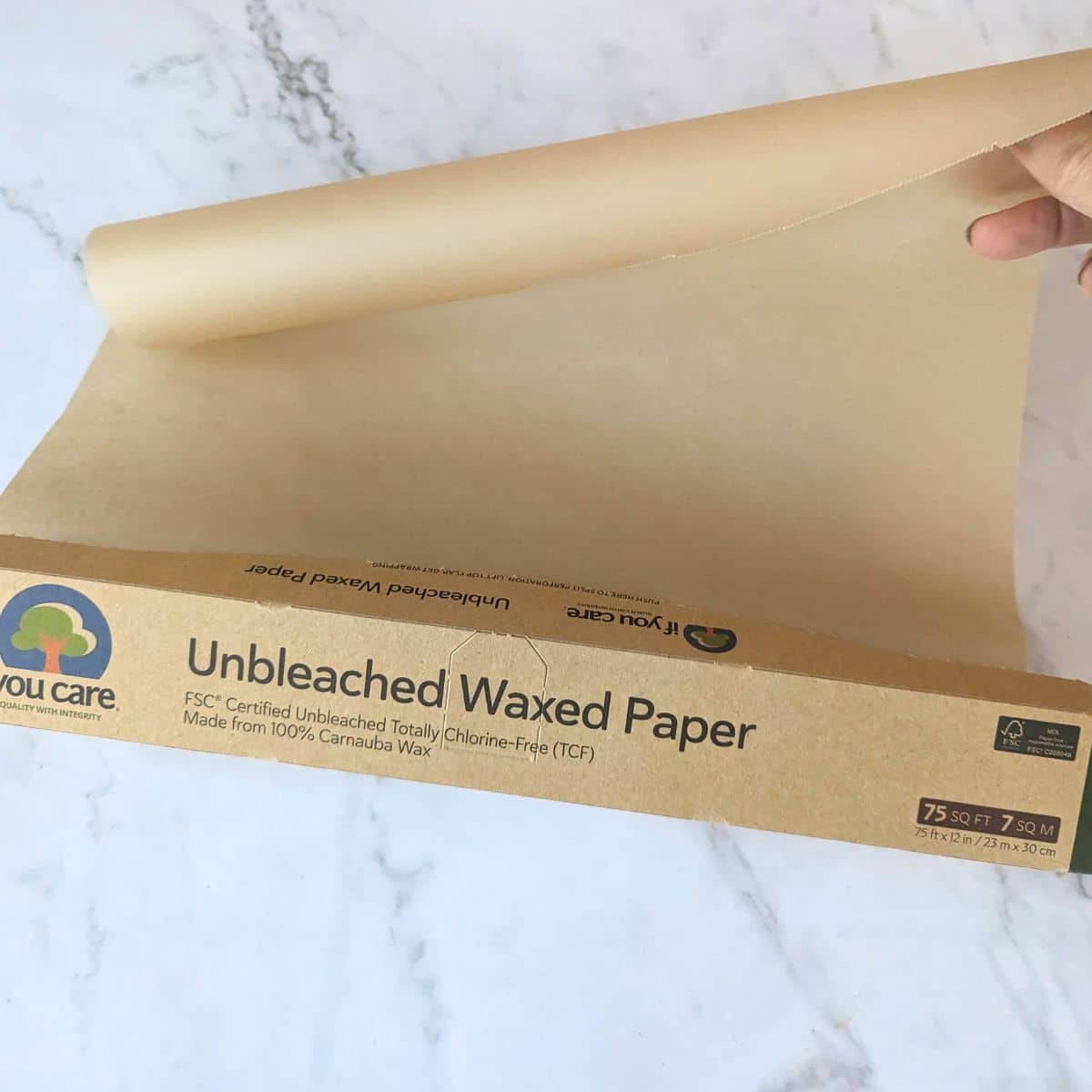 Waxed paper.