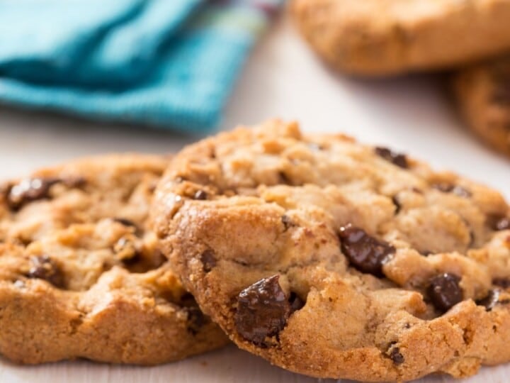 DoubleTree chocolate chip cookies on a plate.