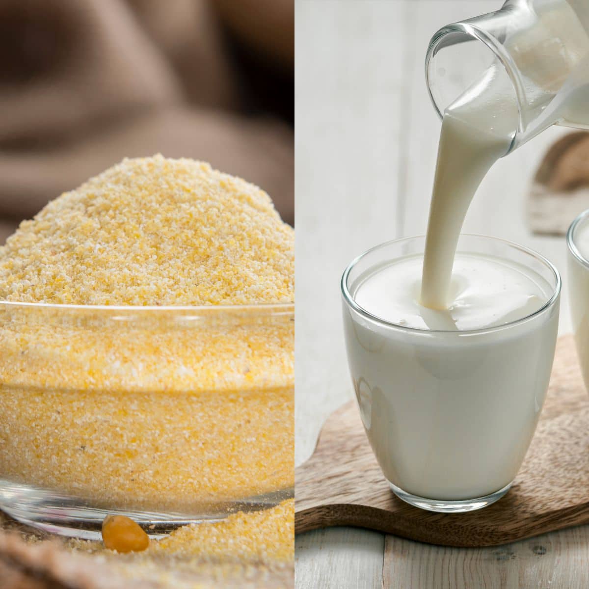 cornmeal and buttermilk